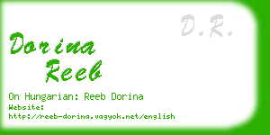 dorina reeb business card